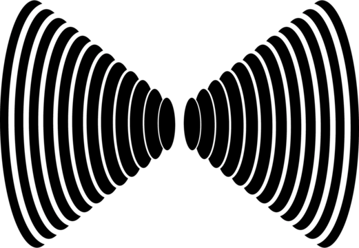 Isolated Abstract Geometric Line Design Element