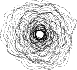 Isolated Abstract Geometric Line Design Element