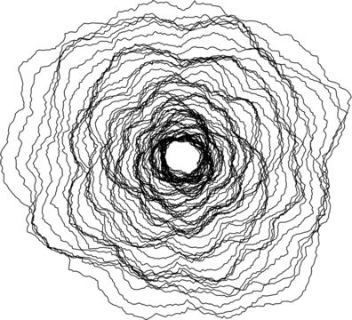 Isolated Abstract Geometric Line Design Element
