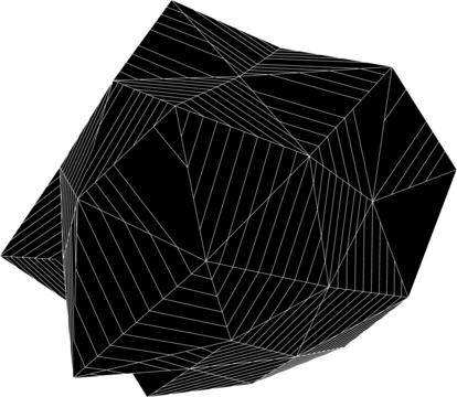 Isolated Abstract Geometric Line Design Element