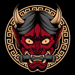 hannya japanese demon mask