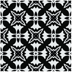 Vector monochrome pattern, Abstract texture for fabric print, card, table cloth, furniture, banner, cover, invitation, decoration, wrapping.seamless repeating pattern.Black and 
white color.