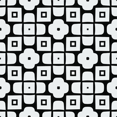 Vector monochrome pattern, Abstract texture for fabric print, card, table cloth, furniture, banner, cover, invitation, decoration, wrapping.seamless repeating pattern.Black and 
white color.