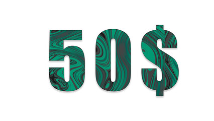 inscription of the text with the texture of waves of blue color numbers dollar usa currency