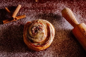 sticks on a wooden table