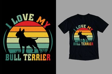 Bull Terrier T-shirt Design