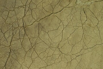 brown plastic texture from a piece of brown old foam rubber with cracks