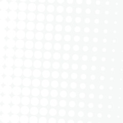 White circles, gradient halftone background. Vector illustration.