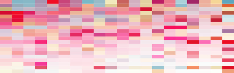 Abstract colorful gradient squares mosaic banner background. Vector illustration.
