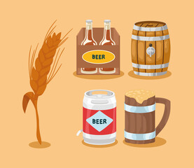 five beers products icons