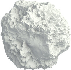 3d Displaced Organic Surface Shapes Extruded From Sphere