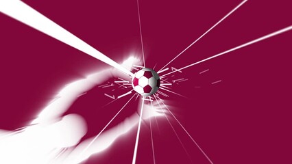 The football goalkeeper was defeated to catch the ball animation. Celebrating a goal in a football game. 3d soccer ball on green screen and black alpha background 4k animation. - Powered by Adobe