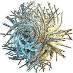 3d Abstract Scientific Organic Cellular Virus Shape