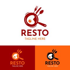 Obraz premium Restaurant food logo design vector