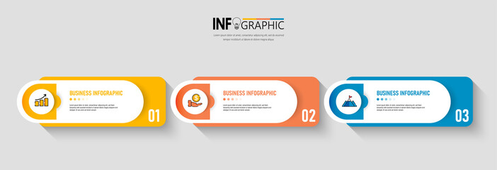 Fototapeta na wymiar Presentation business infographic template vector. 