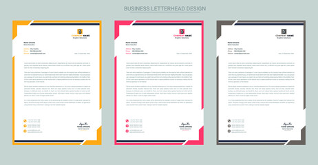 Modern company letterhead template