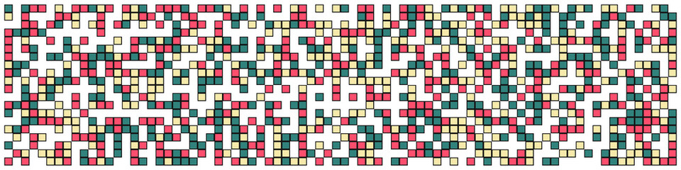 Fototapeta premium Offset Quads generative art background art illustration