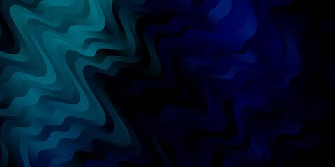 Dark BLUE vector background with lines.