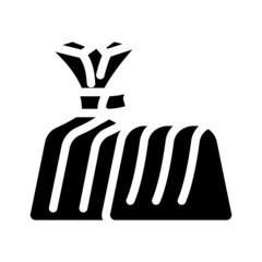 candy chocolate glyph icon vector. candy chocolate sign. isolated contour symbol black illustration