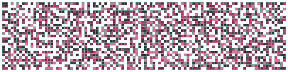 Naklejka premium Offset Quads generative art background art illustration