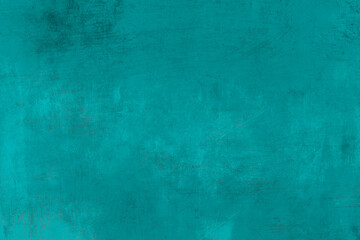 Fototapeta na wymiar Turquoise colored wall grunge background