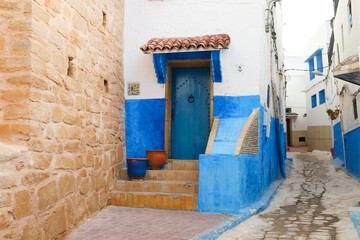 Street in Kasbah of the Udayas in Rabat, Morocco