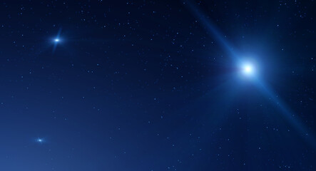Obraz na płótnie Canvas Night sky with glitter of stars. Illustration.