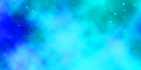 Light BLUE vector pattern with abstract stars.