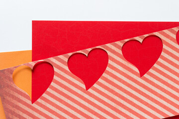 stencil with hearts 