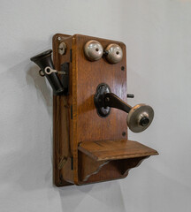 Antique Plain Front Wall Phone