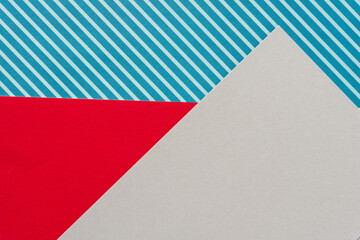 paper background in red, silver, and stripes