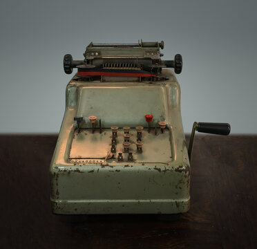 Antique Calculator Adding Machine