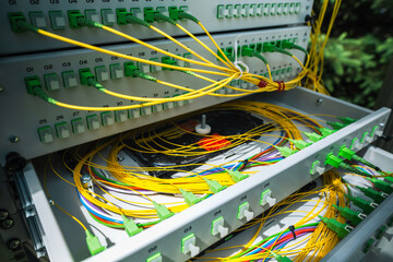 Fiber Patch Cord Cable of Optical Distribution Frame in Street Telecommunication Cabinet