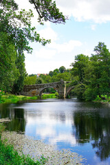 Beautiful Romanesque Bridge of Allariz in Galicia, Spain