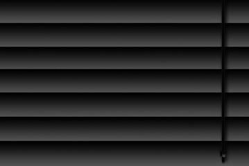 New grey closed blinds close-up