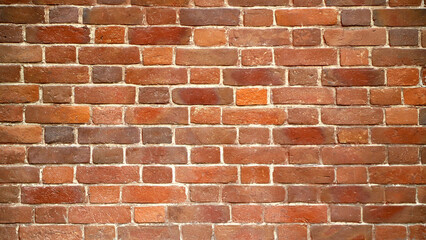 Texture of an old damaged brick wall