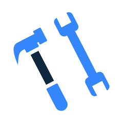 Repair, tools, work icon. Simple editable vector graphics.