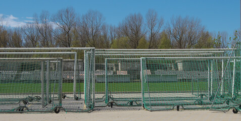 Football goals for training in different sizes.