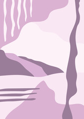 Abstract background in lavender colors. Vector illustration. Pink lavender and other colors. Can be used as wallpaper, background, postcard, poster, interior decor and others.