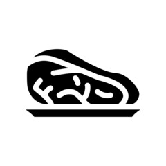 tenderloin meat glyph icon vector. tenderloin meat sign. isolated contour symbol black illustration