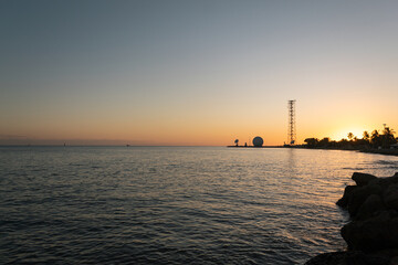 A beautiful sunset over the harbor. Key West, Florida