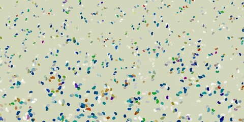 Light blue, yellow vector template with abstract forms.