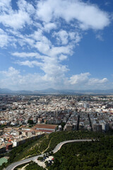 View of Alicante from Santa Barbara Castle, Costa Blanca, Spain