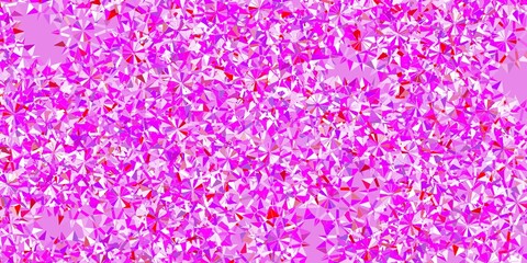 Light pink, red vector texture with bright snowflakes.