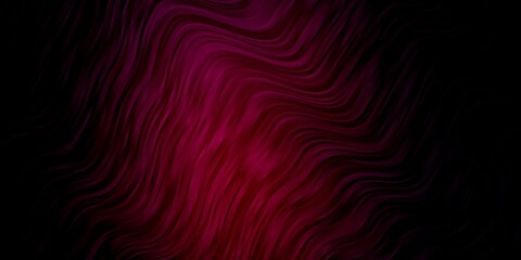 Obraz premium Dark Pink vector background with wry lines.