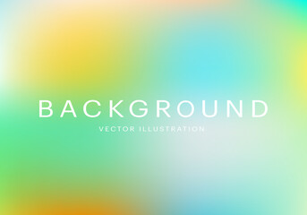 Abstract green blurred gradient mesh background. Graphic color, modern banner, nature backdrop. Vector illustration.