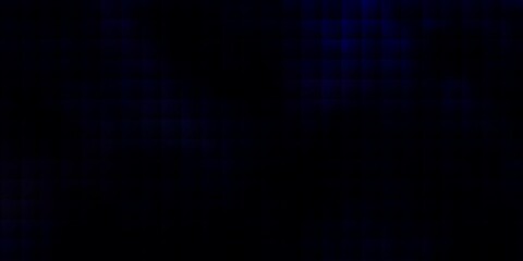 Obraz premium Dark BLUE vector backdrop with rectangles.
