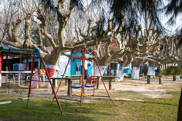 Obraz na płótnie Canvas playground in the park