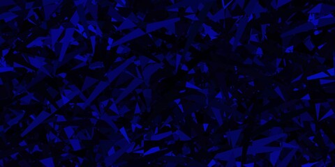 Dark gray vector background with polygonal forms.