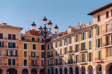 Old square of the Spanish city of Palma de Mallorca
